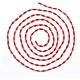 Atmosphera Guirlande de Noël - Perles Ovales - 270cm - Rouge (lot de 4)