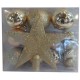 Kit de décoration pour Sapin de Noël Or 18 pièces (lot de 3)