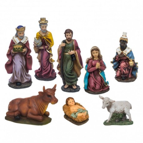 Kit de 8 Santons pour Crèche de Noël