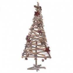 Féerie Christmas Sapin de Noël avec branches 23x60cm Marron