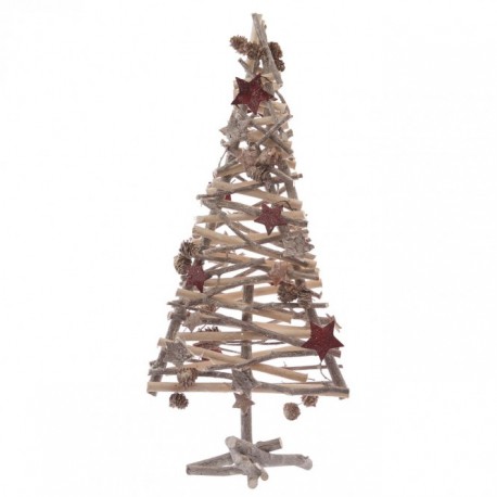 Féerie Christmas Sapin de Noël avec branches 23x60cm Marron