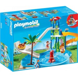 PLAYMOBIL 6669 Summer Fun - Parc Aquatique Avec Toboggans Géants