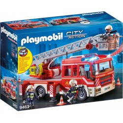 PLAYMOBIL 9463 City Action - Camion De Pompiers Avec Echelle Pivotante