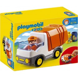 PLAYMOBIL 6774 1.2.3 - Camion Poubelle