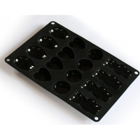 Baumalu Plaque silicone 16 gâteaux multiformes