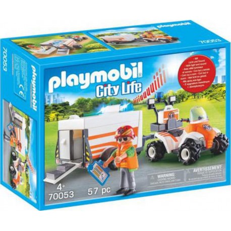 PLAYMOBIL QUAD REMORQUE SECOURS 4008789700537