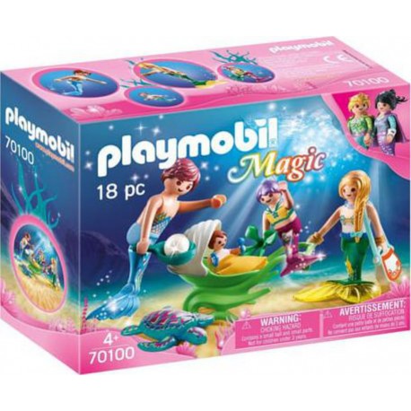 PLAYMOBIL FAMILLE DE SIRENES