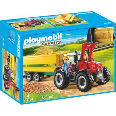 PLAYMOBIL GRAND TRACTEUR REMORQUE