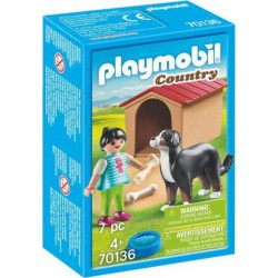 PLAYMOBIL ENFANT AVEC CHIEN