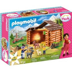 Playmobil 70255 - Heidi - Peter avec étable de chèvres