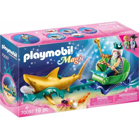 Playmobil 70097 - Magic - Roi des mers avec calèche royale