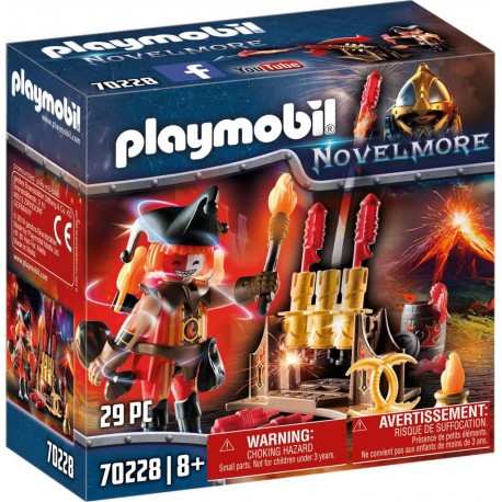 Playmobil Novel More 70228 Maitre du Feu et Canon