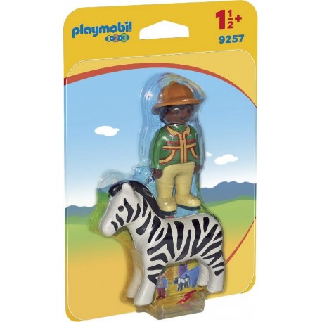 Playmobil 9257 Soigneur avec zèbre