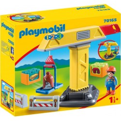 Playmobil 70165 - 1.2.3 - Grue de chantier