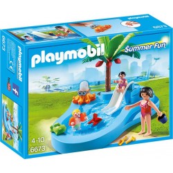 PLAYMOBIL 6673 Summer Fun - Bassin pour Bébés et Mini-toboggan