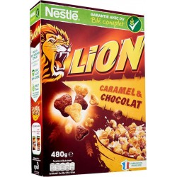 Nestlé Lion Caramel Et Chocolat 480g (lot de 4)