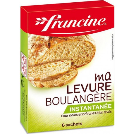 Francine Ma Levure Boulangère Instantanée par 6 Sachets 30g (lot de 8)