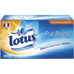 Lotus Pur Blanc 90 Mouchoirs