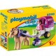 PLAYMOBIL 9390 1.2.3 - Carriole Avec Cheval