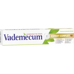 Vademecum Dentifrice Expert Complet 10 Essence De Menthe Poivrée 75ml (lot de 4)