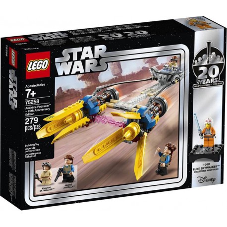 LEGO 75258 Star Wars - Le Podracer d'Anakin Édition 20ème Anniversaire