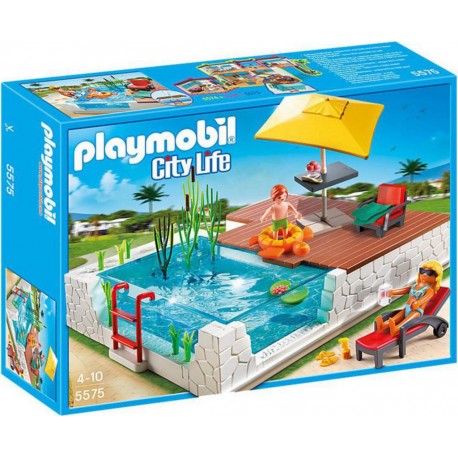 PLAYMOBIL 5575 City Life - Piscine avec Terrasse