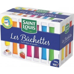 Saint Louis Les Bûchettes Sucre Blanc en Poudre 500g (lot de 6)