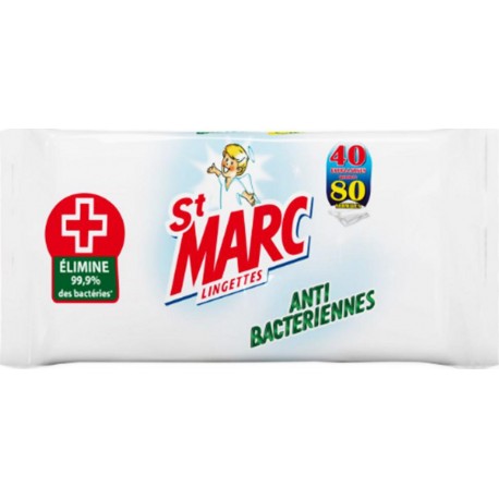 St Marc Antibactériennes 40 Lingettes (lot de 6)