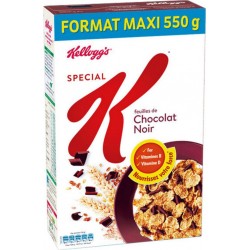 Kellogg’s Spécial K Chocolat Noir Format Maxi 550g (lot de 3)