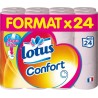 Lotus Confort Papier Toilette rose Aqua Tube x24 (lot de 2 soit 48 rouleaux)