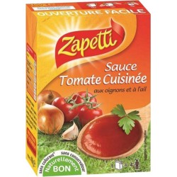 Zapetti Sauce Tomate Cuisinée Oignons Et Ail 400g (lot de 6)