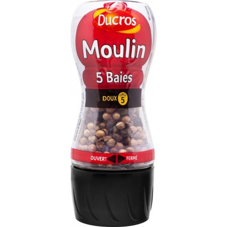 Ducros Moulin 5 Baies Doux 24g (lot de 3)