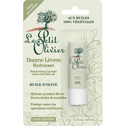 Le Petit Olivier Baume Lèvres Hydratant Huile d’Olive Sans Paraben 4g (lot de 3)