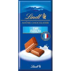 Lindt Maître Chocolatier Lait Extra Fin 100g (lot de 9)