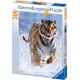 Ravensburger Puzzle 500 pièces - Tigre dans la neige