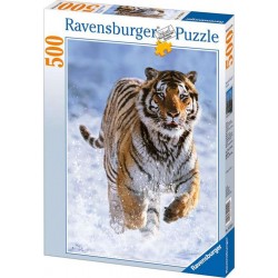 Ravensburger Puzzle 500 pièces - Tigre dans la neige