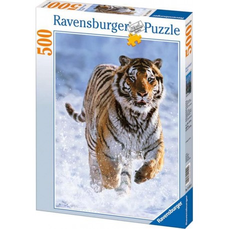 Ravensburger Puzzle 500 pièces - Tigre dans la neige