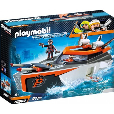 PLAYMOBIL 70002 Top Agents - Bateau Turbo Spy Team