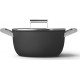 Smeg Cocotte - Marmite Faitout diam 24cm tout feux noir mat