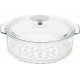 Cristel Casserole - Sauteuse Cuiseur vapeur verre 24cm avec couvercle