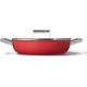 Smeg Casserole - Sauteuse Sauteuse diam 28cm tout feux rouge mat