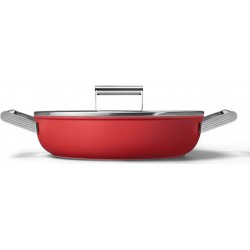 Smeg Casserole - Sauteuse Sauteuse diam 28cm tout feux rouge mat