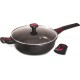 Baumalu Casserole - Sauteuse Sauteuse avec couvercle verre granit pro 28