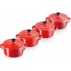 Le Creuset Mijoteur - Cocotte Mini cocotte x4 Metallics 100 ml cerise