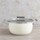 Smeg Cocotte - Marmite Faitout diam 26cm tout feux creme mat