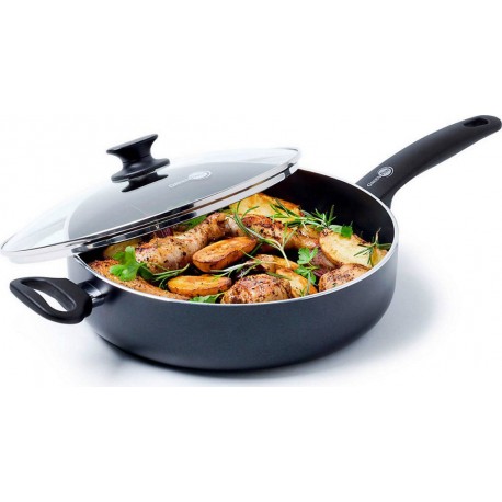 Greenpan Casserole - Sauteuse Sauteuse Cambridge Noir Infinity 28cm + couvercle