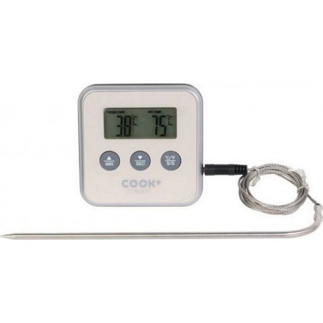 Cook Concept Thermomètre - Sonde de cuisson Thermomètre cuisson a sonde et minuteur