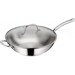 Lagostina Poêle Wok Evelia diam 32cm avec couvercle