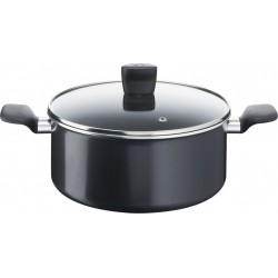 Tefal Faitout 24cm noir avec couvercle Tefal START EASY