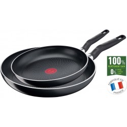 Tefal Lot de 2 poêles noires START EASY